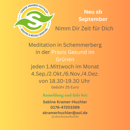 Der nächste Meditationsabend findet am 18..März statt -von 18.30-19.30 Uhr--5